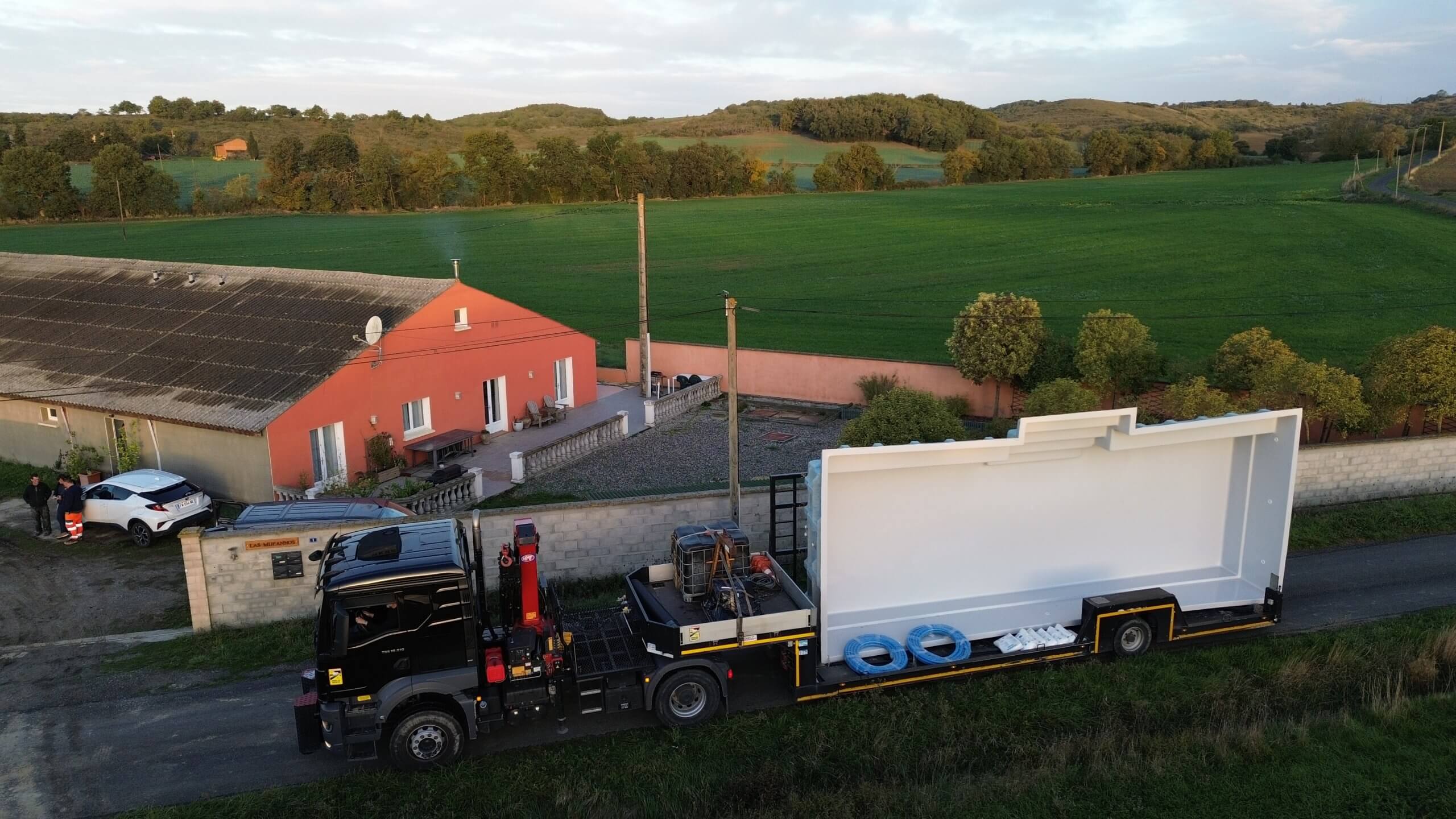 Transport piscine coque Transport piscine coque